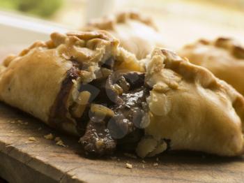 Royalty Free Photo of Traditional Cornish Pasty broken open