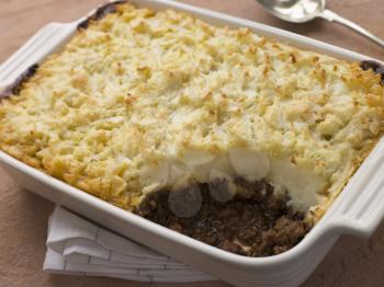 Royalty Free Photo of Cottage Pie in a Dish