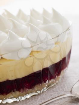 Royalty Free Photo of a Bowl of Sherry Trifle