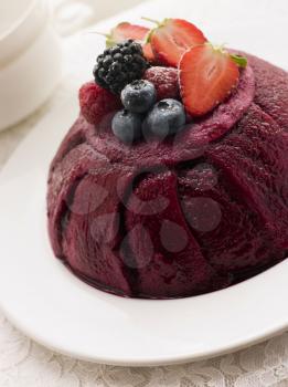 Royalty Free Photo of a Traditional Summer Pudding