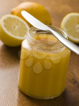 Royalty Free Photo of Jar of Lemon Curd