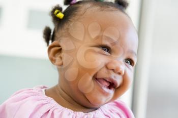 Royalty Free Photo of a Baby Laughing