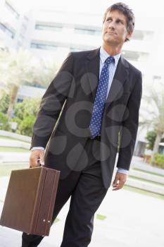 Royalty Free Photo of a Businessman With a Briefcase