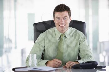 Royalty Free Photo of a Man in an Office