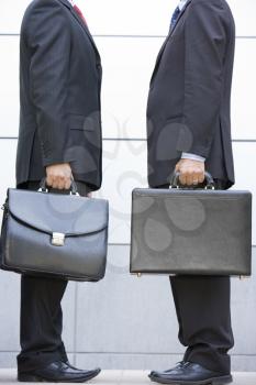 Royalty Free Photo of Two Businessmen With Briefcases