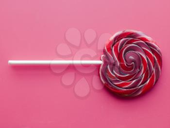 Royalty Free Photo of a Spiral Fruit Lollipop