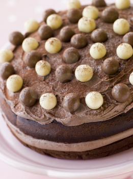 Royalty Free Photo of a Chocolate Malteser Cake