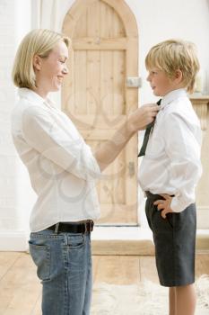 Royalty Free Photo of a Woman With a Little Boy