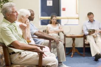 Royalty Free Photo of People in a Waiting Room