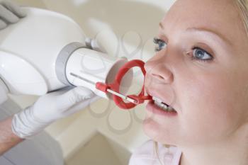 Royalty Free Photo of a Woman Having Dental Work Done