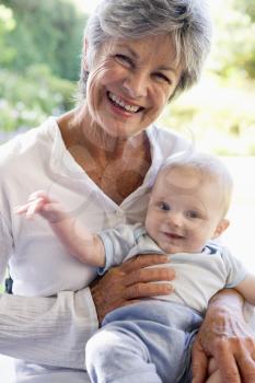 Royalty Free Photo of Grandmother and Baby