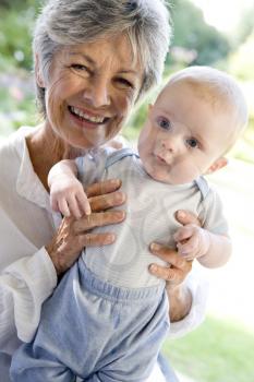 Royalty Free Photo of a Grandmother With a Baby