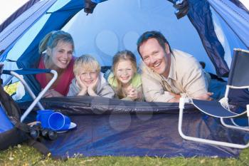 Royalty Free Photo of a Family Camping