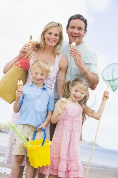 Royalty Free Photo of a Family at the Beach