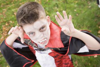 Royalty Free Photo of a Boy in a Vampire Costume