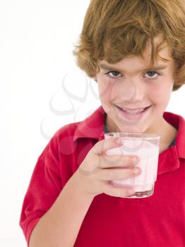 Royalty Free Photo of a Boy With a Drink