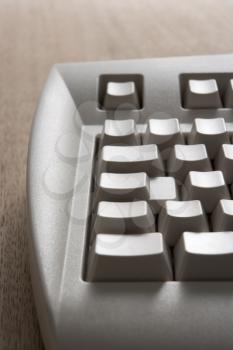 Royalty Free Photo of a Computer Keyboard With Blank Keys