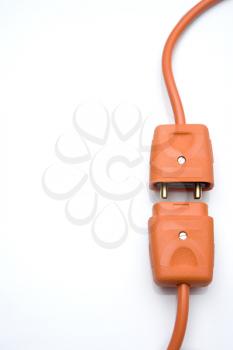 Royalty Free Photo of Orange Plugs