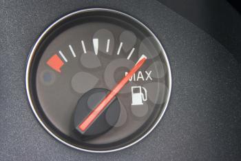 Royalty Free Photo of a Fuel Gauge on Full