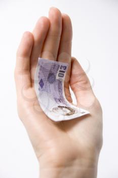 Royalty Free Photo of a Handful of Money