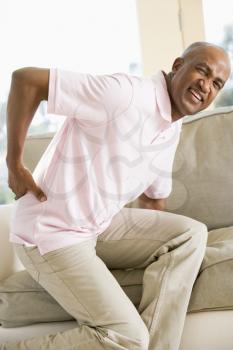 Royalty Free Photo of a Man With Back Pain