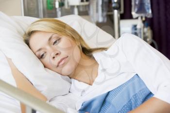 Royalty Free Photo of a Woman in the Hospital