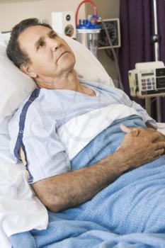 Royalty Free Photo of a Man in the Hospital