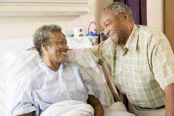 Royalty Free Photo of a Couple in the Hospital