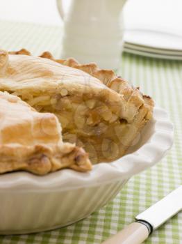 Royalty Free Photo of a Deep Dish Apple Pie