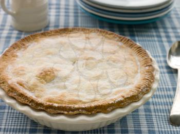 Royalty Free Photo of a Covered Pie
