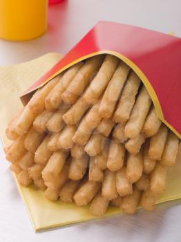 Royalty Free Photo of French Fries in a Box