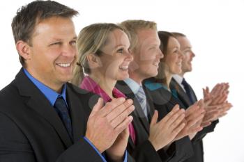 Royalty Free Photo of Applauding Business People
