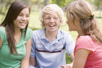 Royalty Free Photo of Teenagers Talking