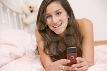 Royalty Free Photo of a Girl With a Mobile Phone
