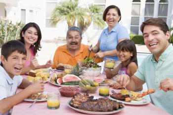 Royalty Free Photo of a Family Barbecue