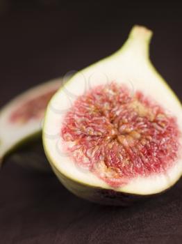 Royalty Free Photo of a Halved Fig