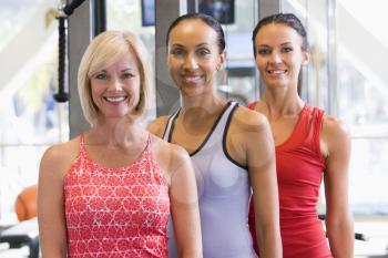 Royalty Free Photo of Girls at a Gym