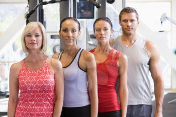 Royalty Free Photo of People at a Gym