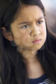 Royalty Free Photo of a Frowning Girl