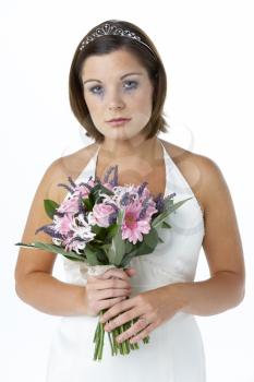 Royalty Free Photo of a Crying Bride