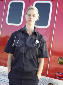 Royalty Free Photo of a Female Paramedic