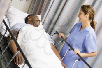 Royalty Free Photo of a Nurse With a Patient