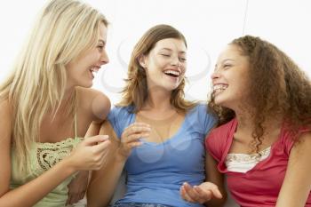 Royalty Free Photo of Three Girls Laughing