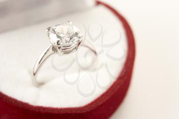 Royalty Free Photo of a Diamon Ring in a Box