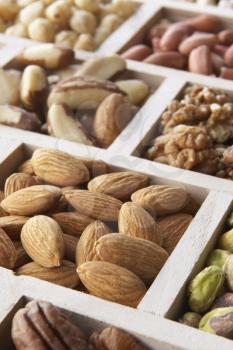 Royalty Free Photo of a Variety of Nuts