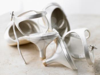 Royalty Free Photo of Silver High Heels