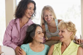 Royalty Free Photo of Mothers and Daughters