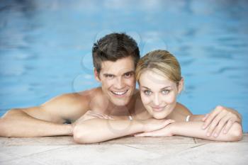 Royalty Free Photo of a Couple in a Swimming Pool
