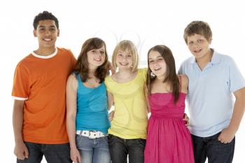 Royalty Free Photo of a Group of Five Children