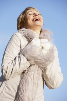 Royalty Free Photo of a Woman in a Winter Coat